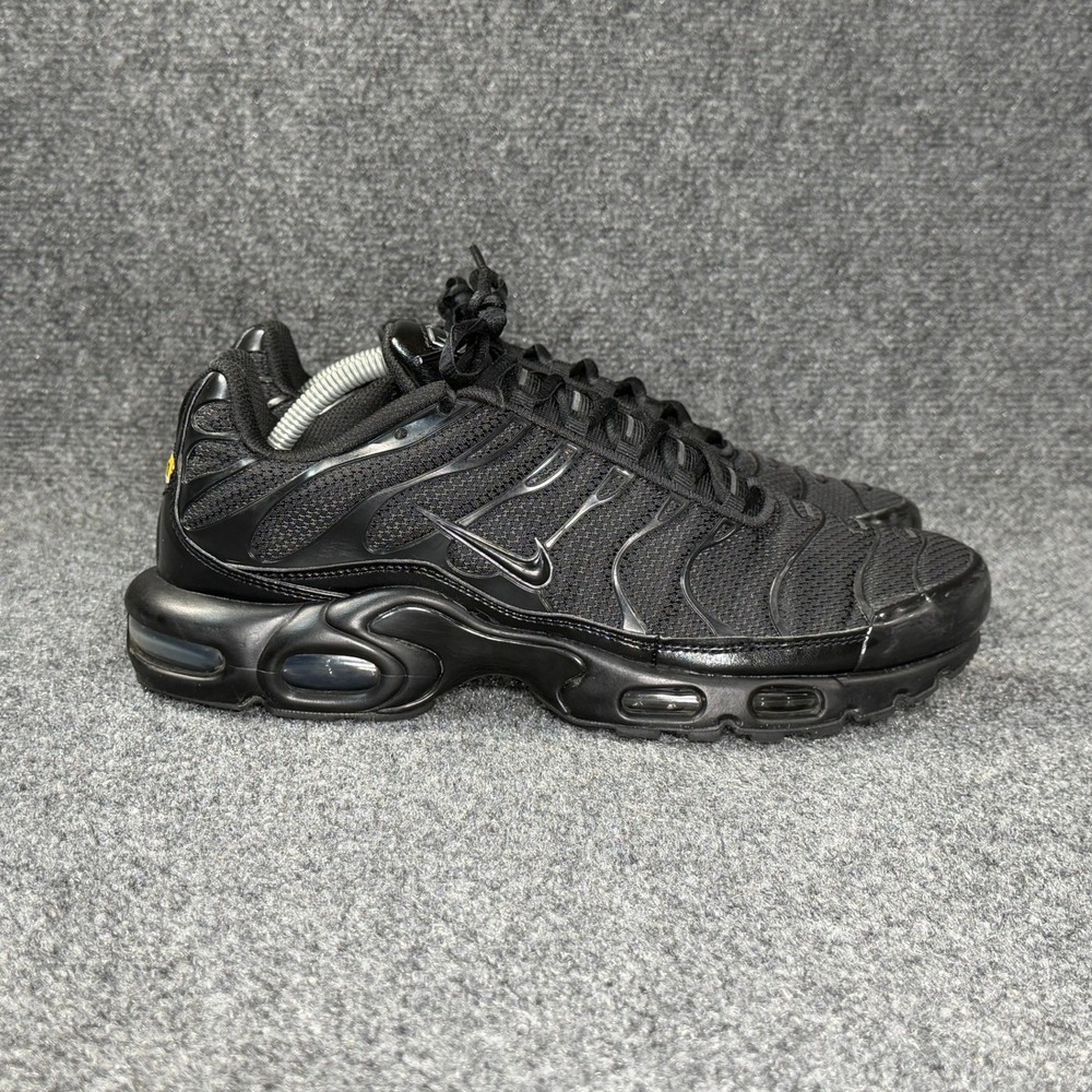 Nike Air Max Plus Running Shoe Men 11 Triple Black Athletic Run Training Sneaker